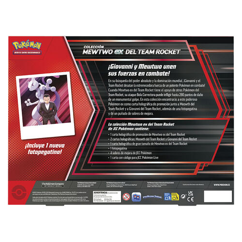 Pokémon: Caja Team Rocket’s Mewtwo ex (ESPAÑOL)